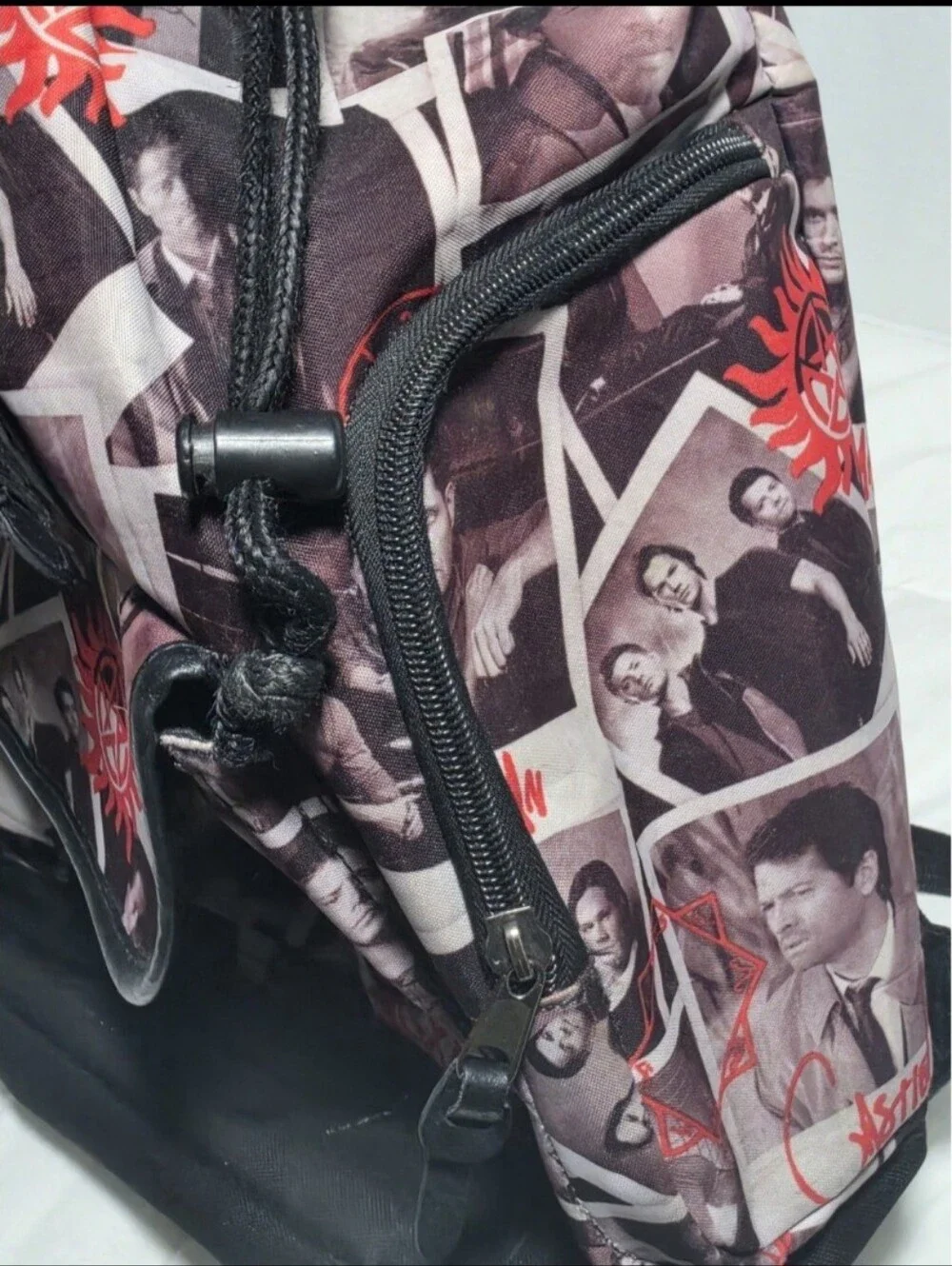 Supernatural Sam Castiel Dean Backpack Join The Hunt Hot Topic Y2k Vtg Retired